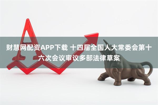 财慧网配资APP下载 十四届全国人大常委会第十六次会议审议多部法律草案