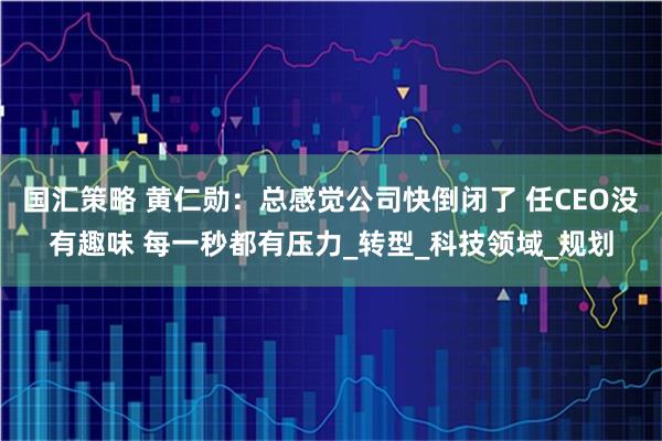 国汇策略 黄仁勋：总感觉公司快倒闭了 任CEO没有趣味 每一秒都有压力_转型_科技领域_规划