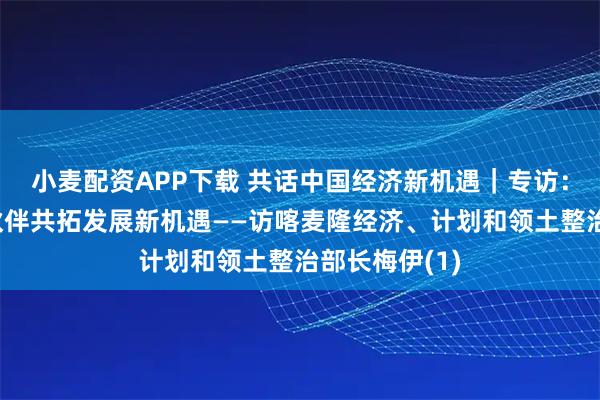 小麦配资APP下载 共话中国经济新机遇｜专访：期待与中国伙伴共拓发展新机遇——访喀麦隆经济、计划和领土整治部长梅伊(1)